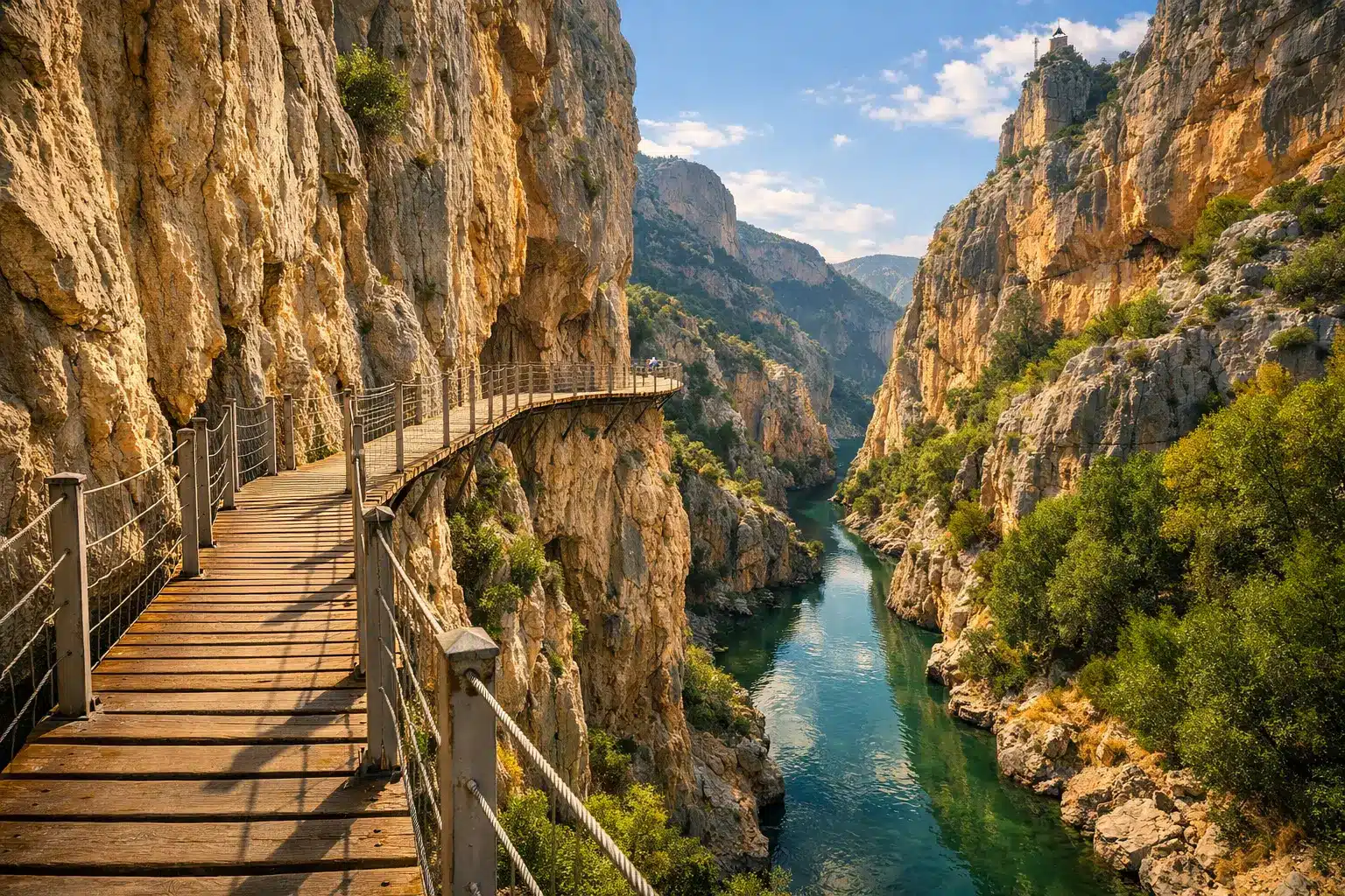 Wycieczka do Caminito del Rey - kładki nad wąwozem El Chorro